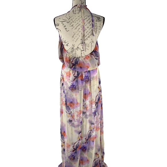 Show Me Your Mumu Heather Halter Slip Dress in Abers Babers Print - L - Picture 3 of 6